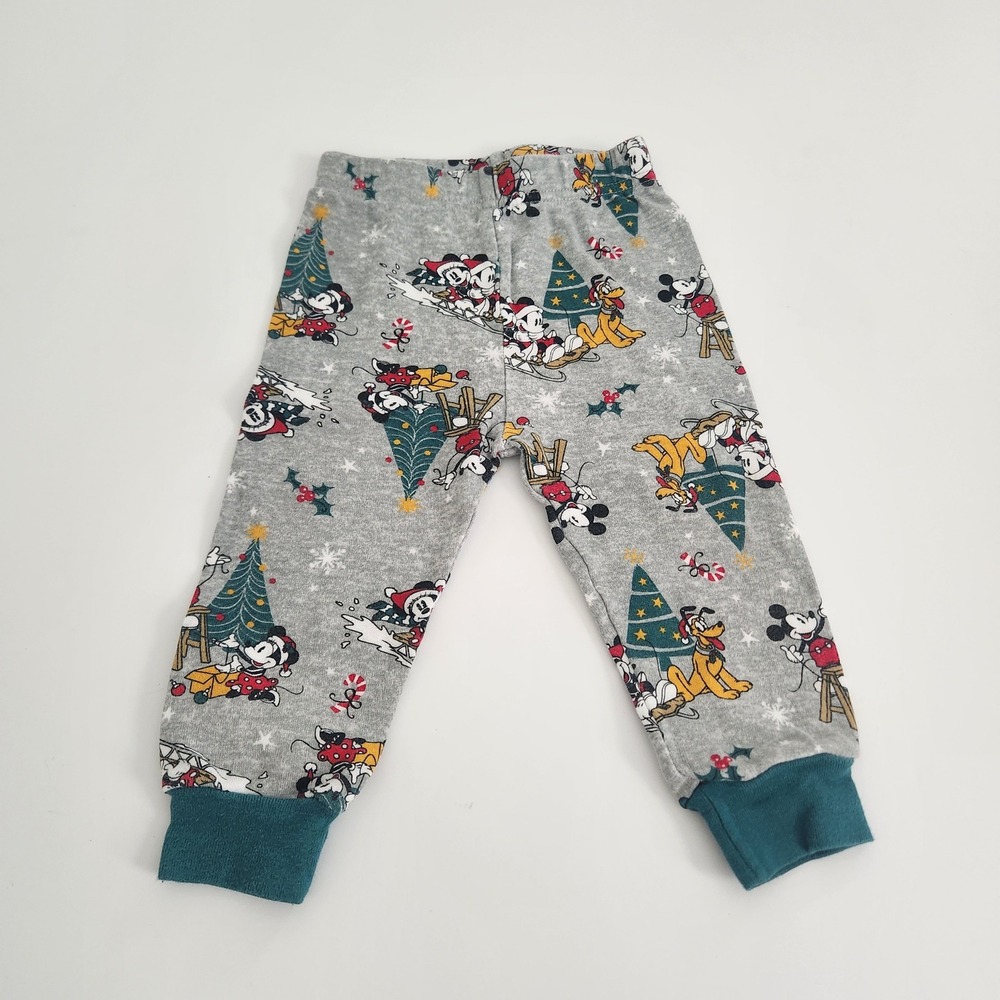 Disney Mickey Mouse Christmas Pajama Pants Kids 18M‎